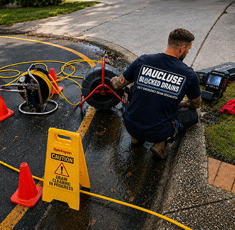 Burst drain pipe repair